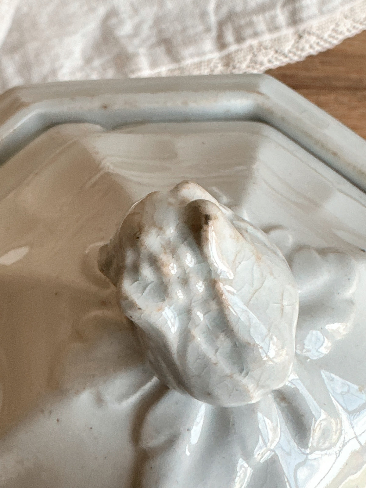 Antique Ironstone Sauce Tureen