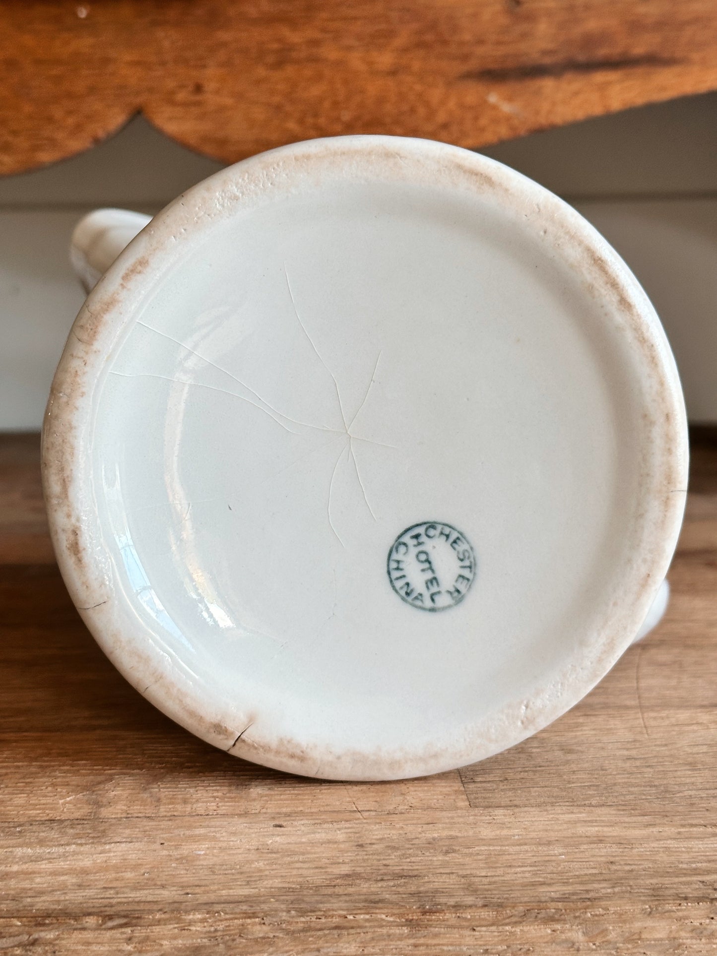 Vintage Ironstone Milk Pitcher, Chester Hotel China