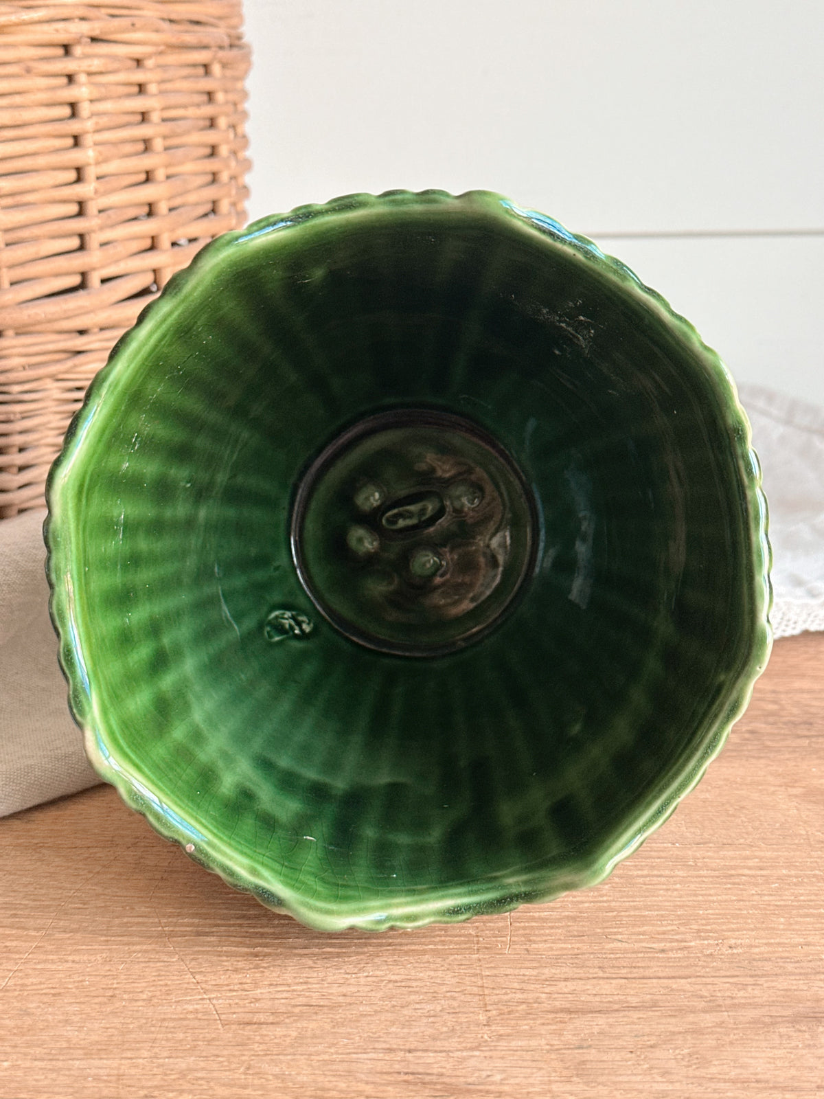 Vintage Green USA Planter
