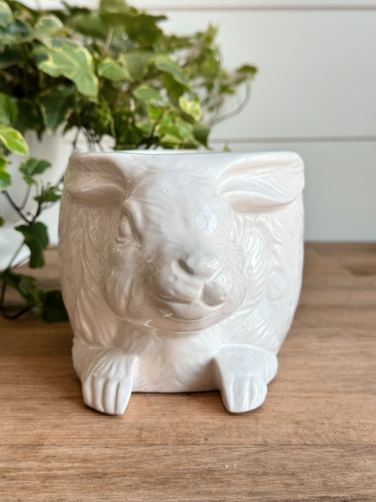 Vintage Bunny Planter (Japan)