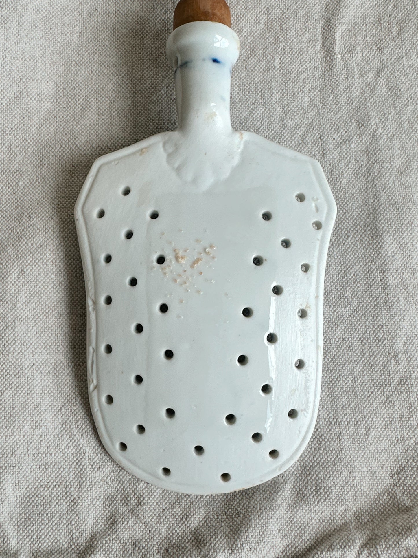 Antique Onion Ware Slotted Server