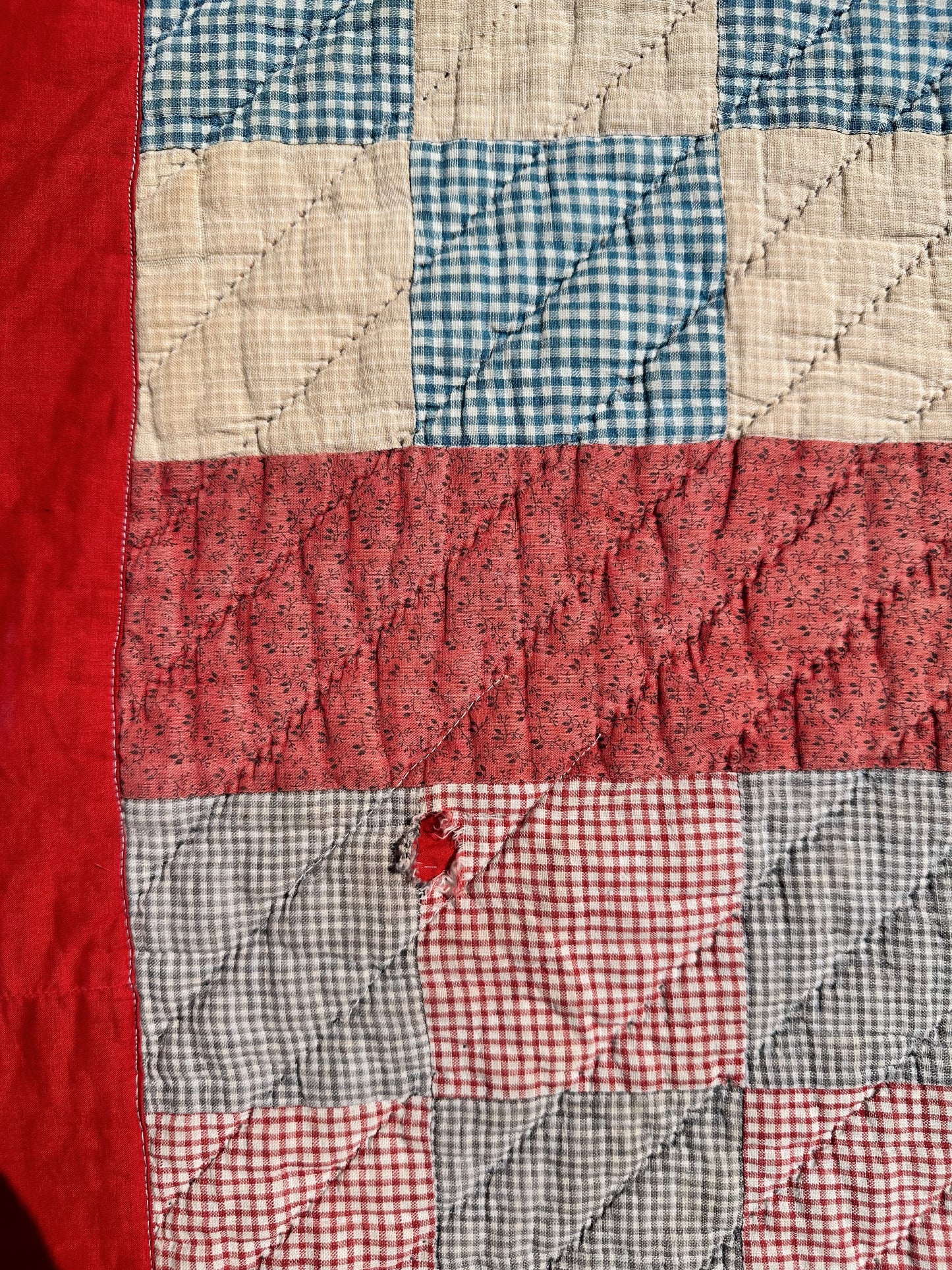 Antique Nine Patch Variation Quilt
