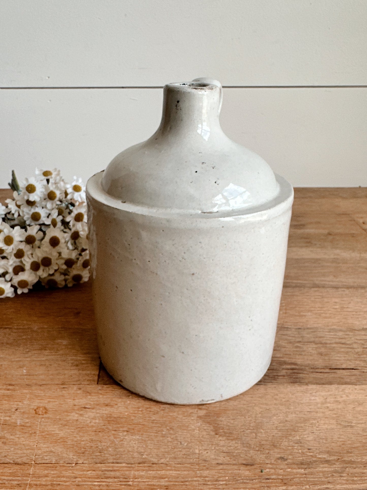 Petite Vintage Stoneware Crock Jug