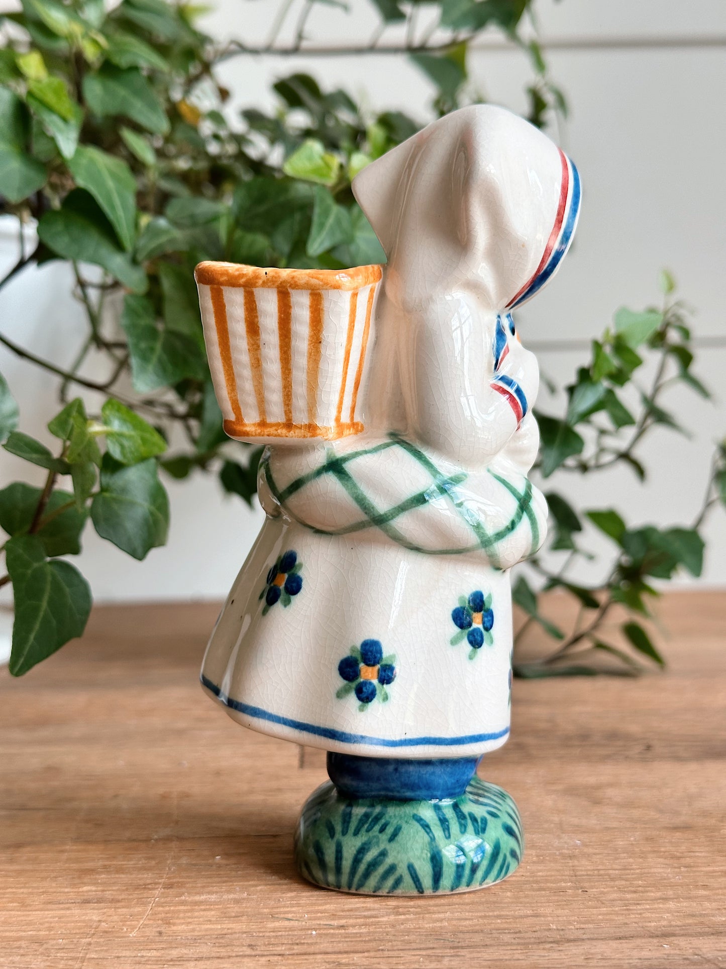 Vintage Danish Girl Posy Holder