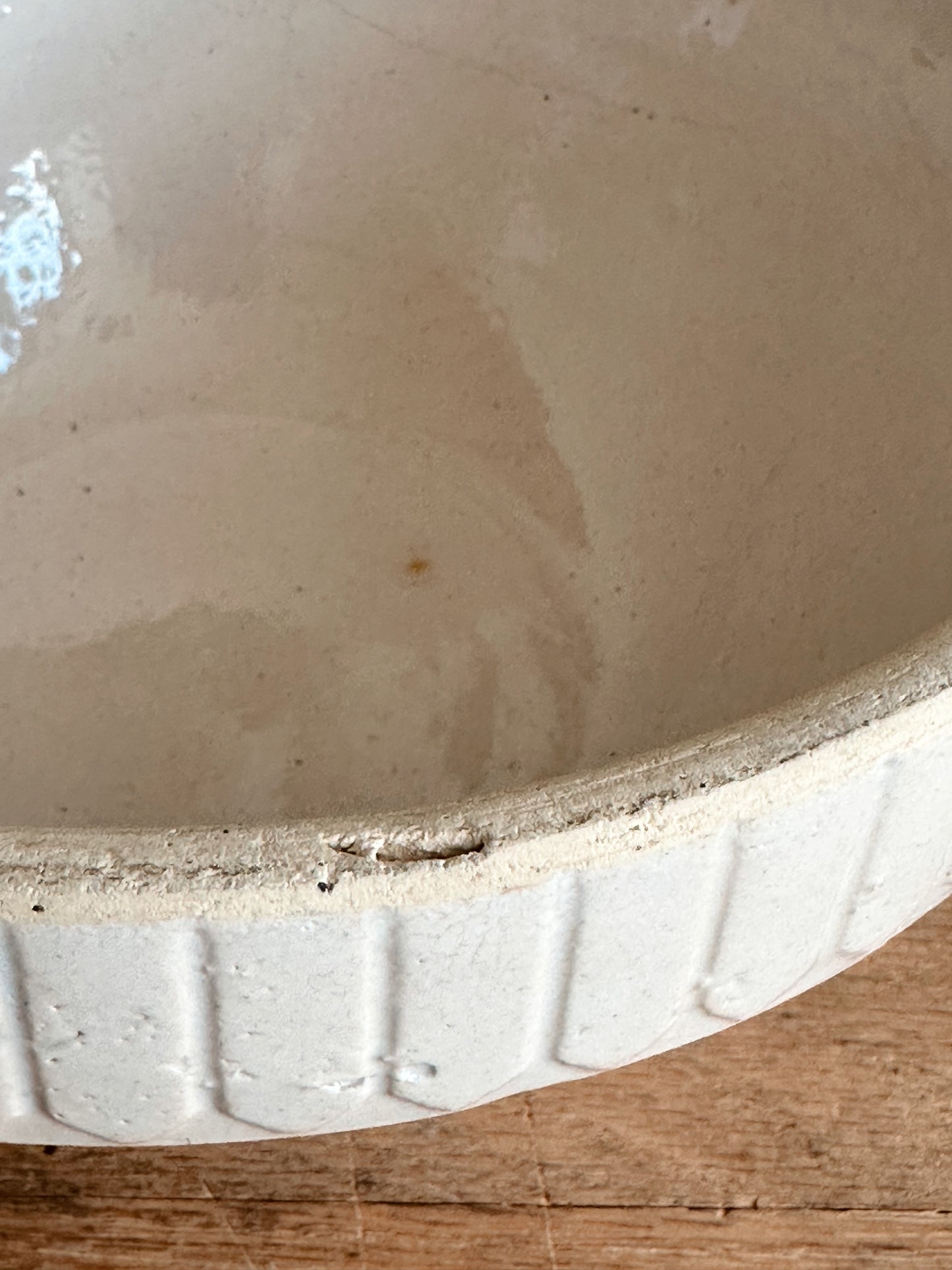 Vintage Picket Fence Stoneware Bowl