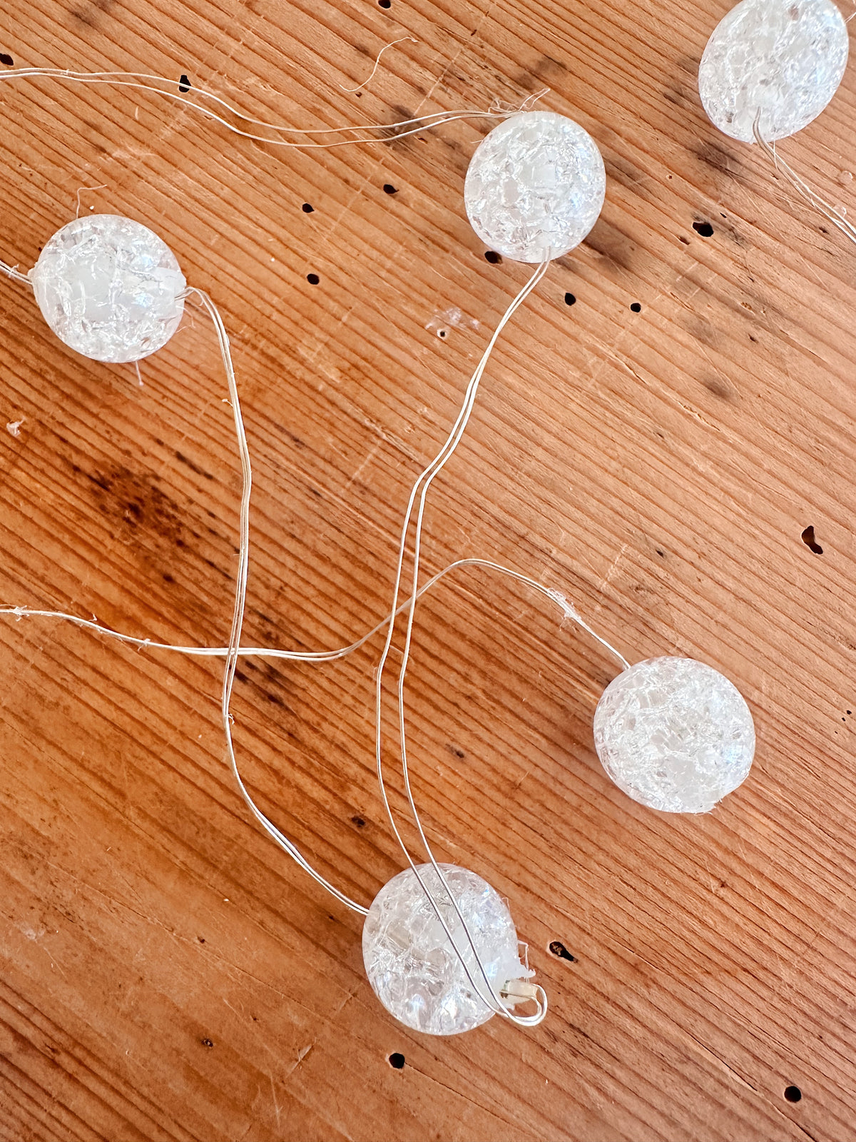 Crackle Ball Lights (two strands)