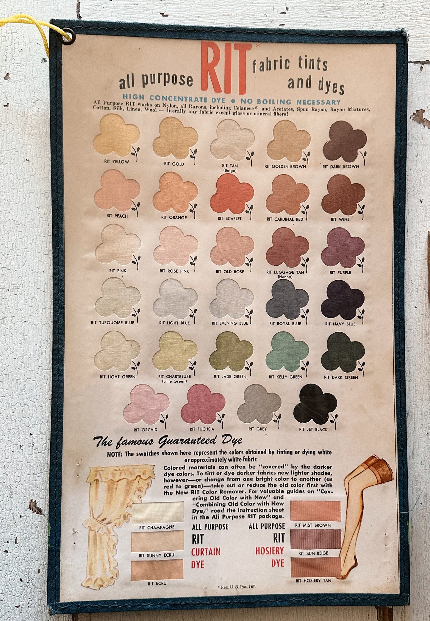 1950s Vintage Rit Dye Store Display