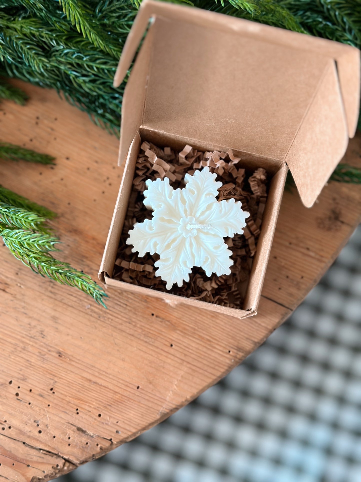 Handmade Snowflake Candles