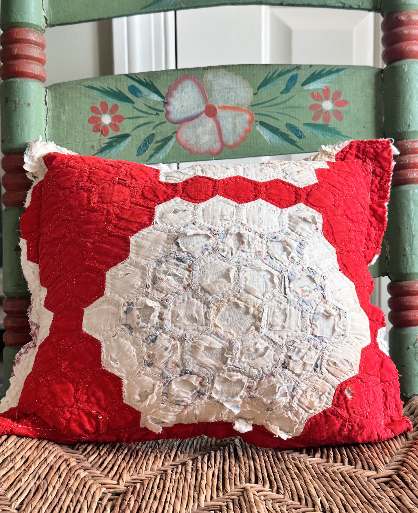 Hand Made Vintage Quilt Pillow