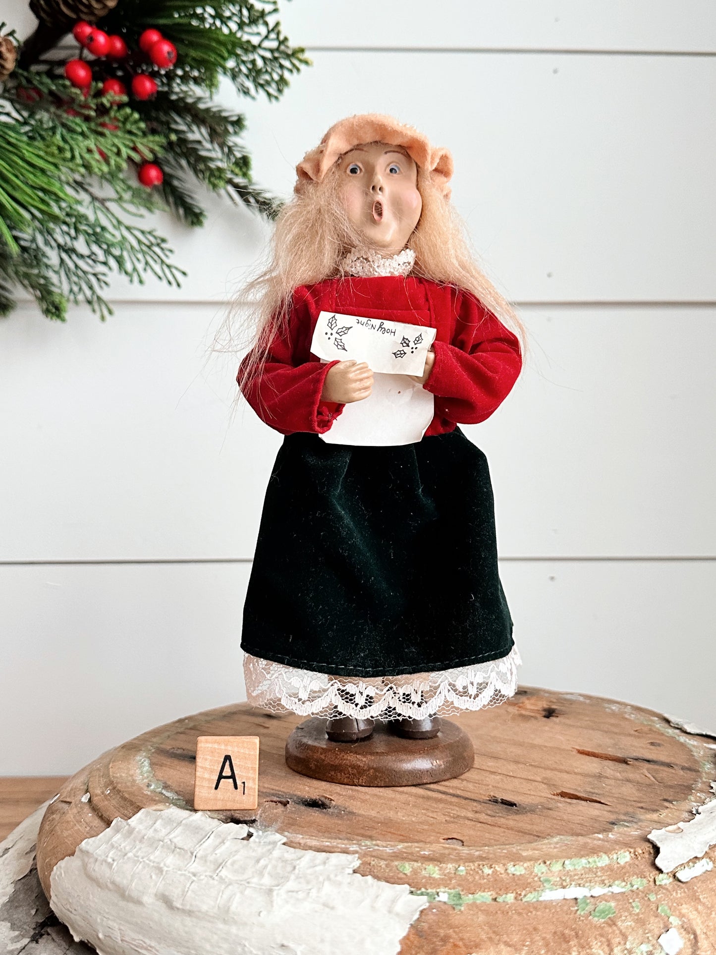 Vintage Victorian Style Caroler