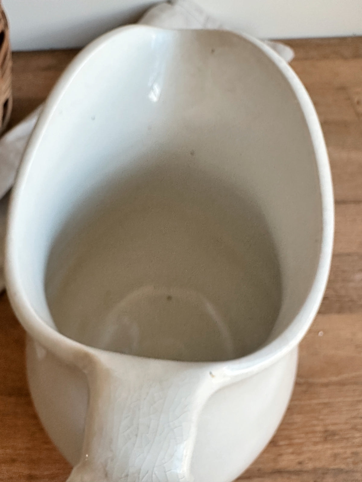 Antique American W.C. Co Ironstone Pitcher