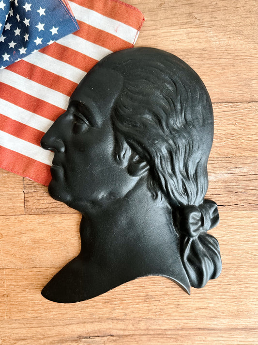Vintage George Washington Iron Relief Profile
