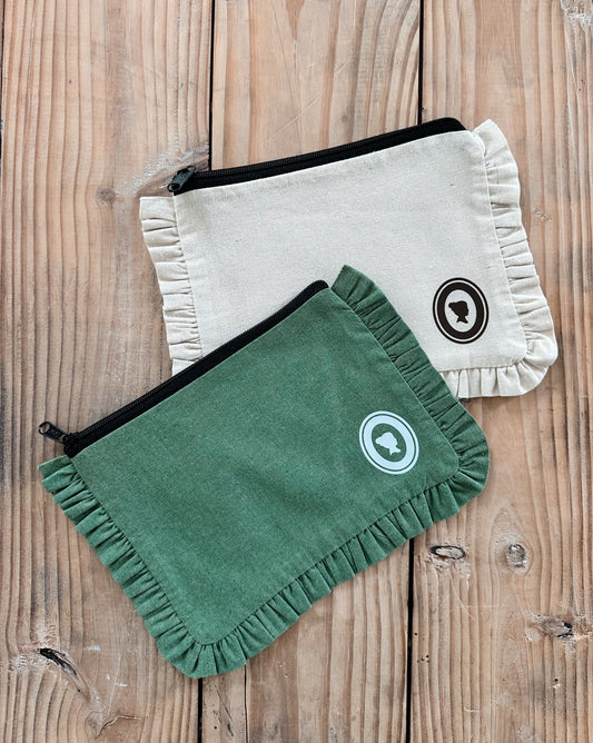 Ruffled Antiquarian Club Zipper Pouch