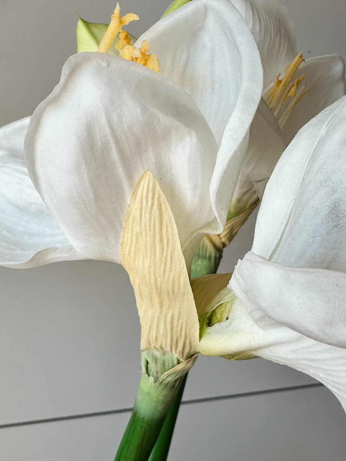 Real Touch Amaryllis Stems, Bundle of Three