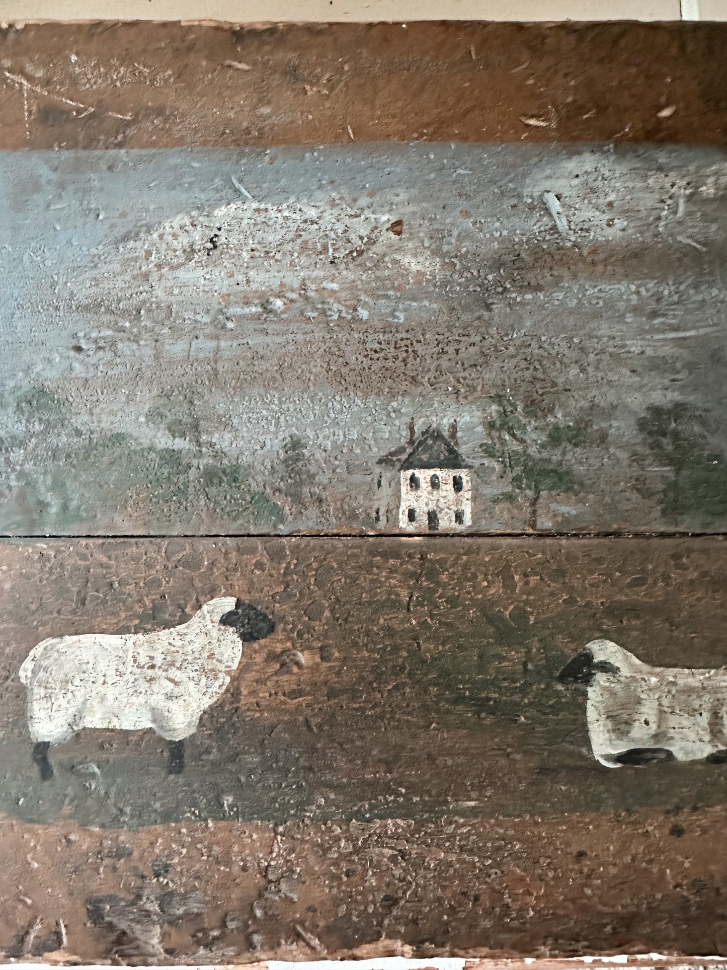 Vintage Hand Painted Wooden Box