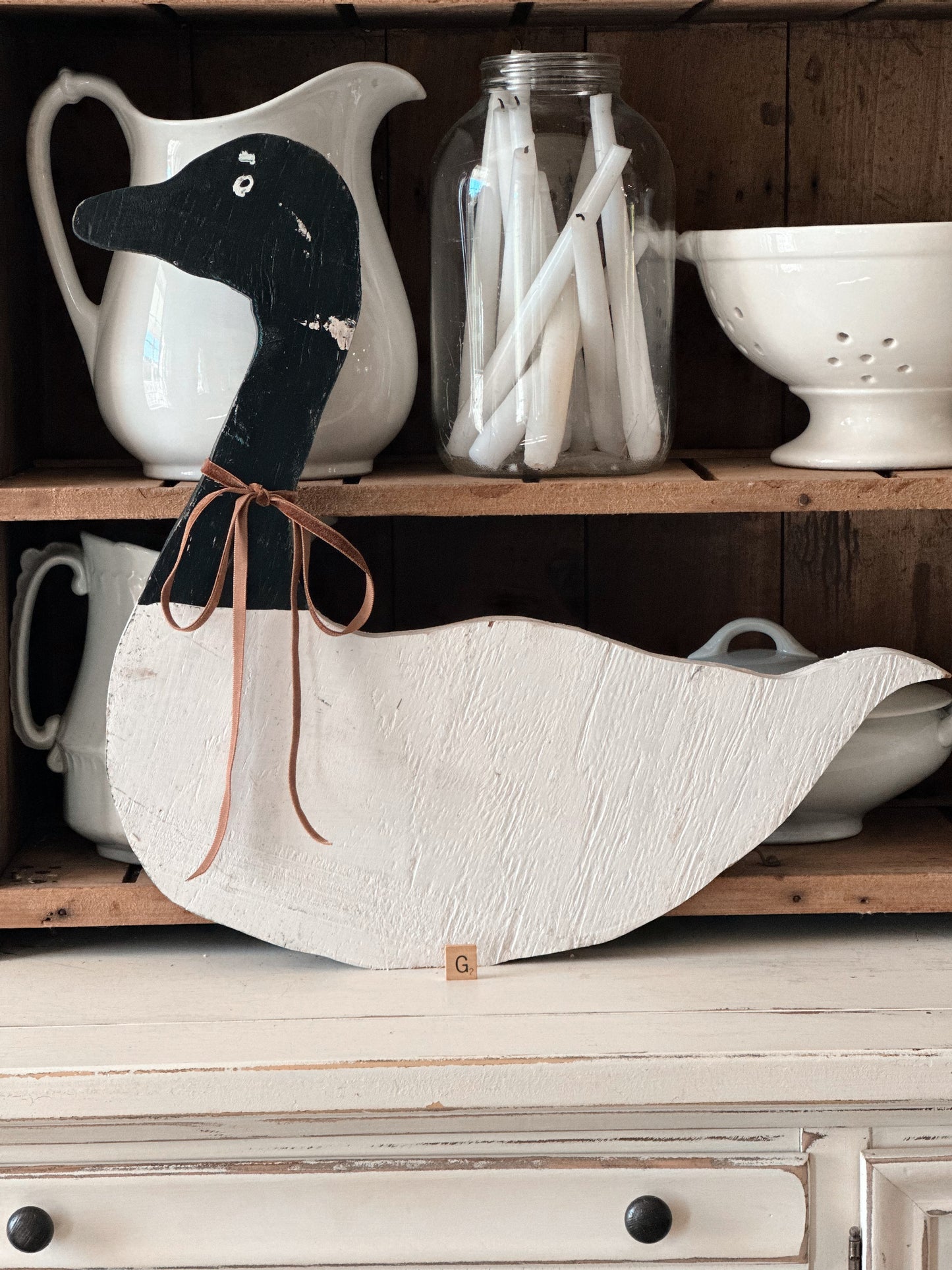 Vintage Wood Goose Decoy