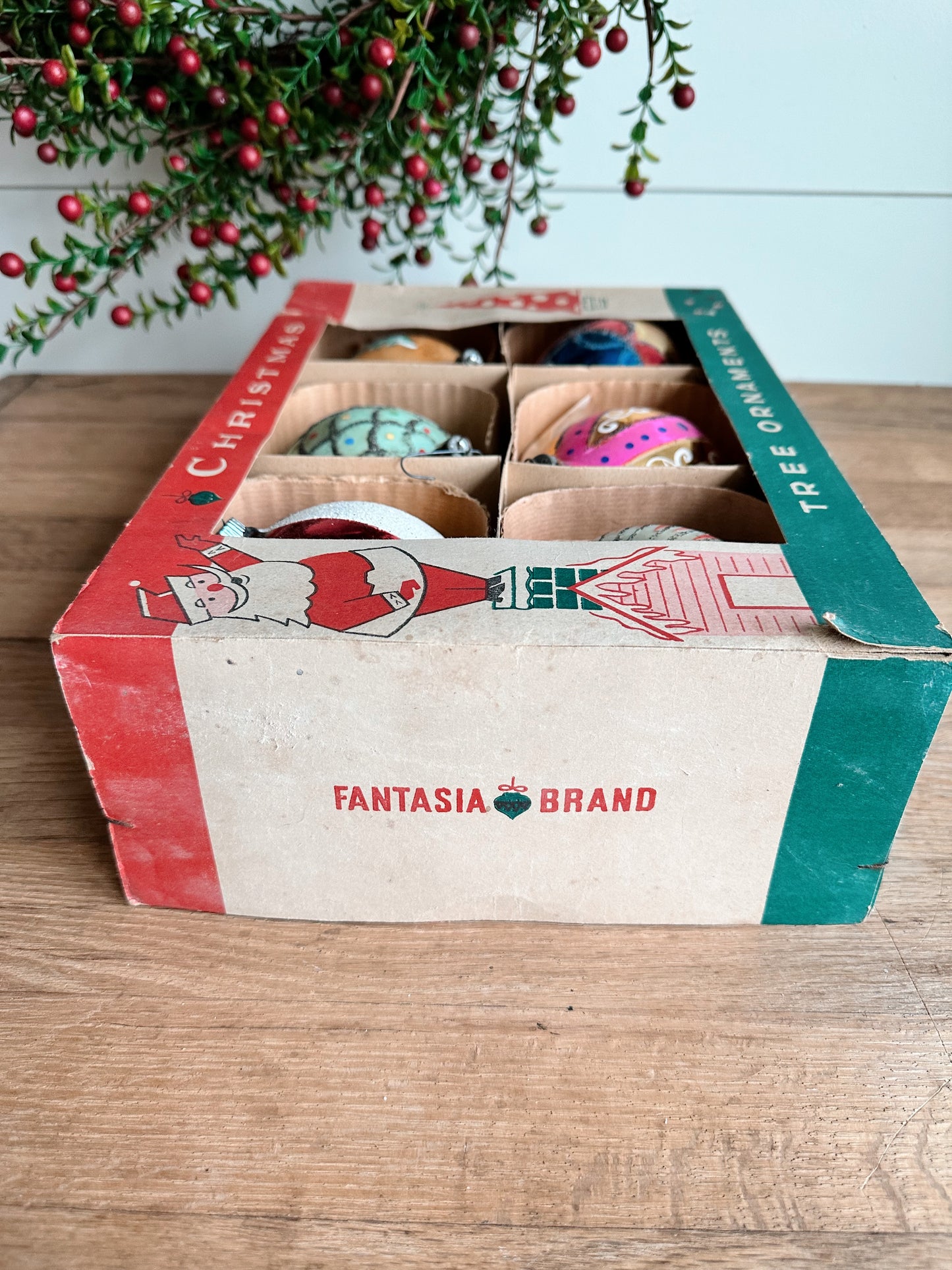 Box of Hand Painted Jumbo Vintage Polish Fantasia Ornaments