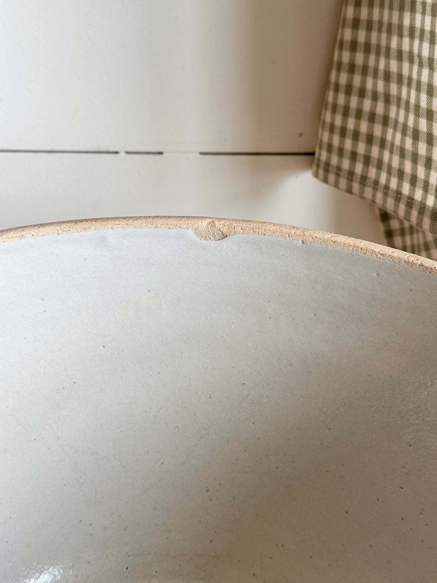 Huge Vintage Stoneware Mixing Bowl