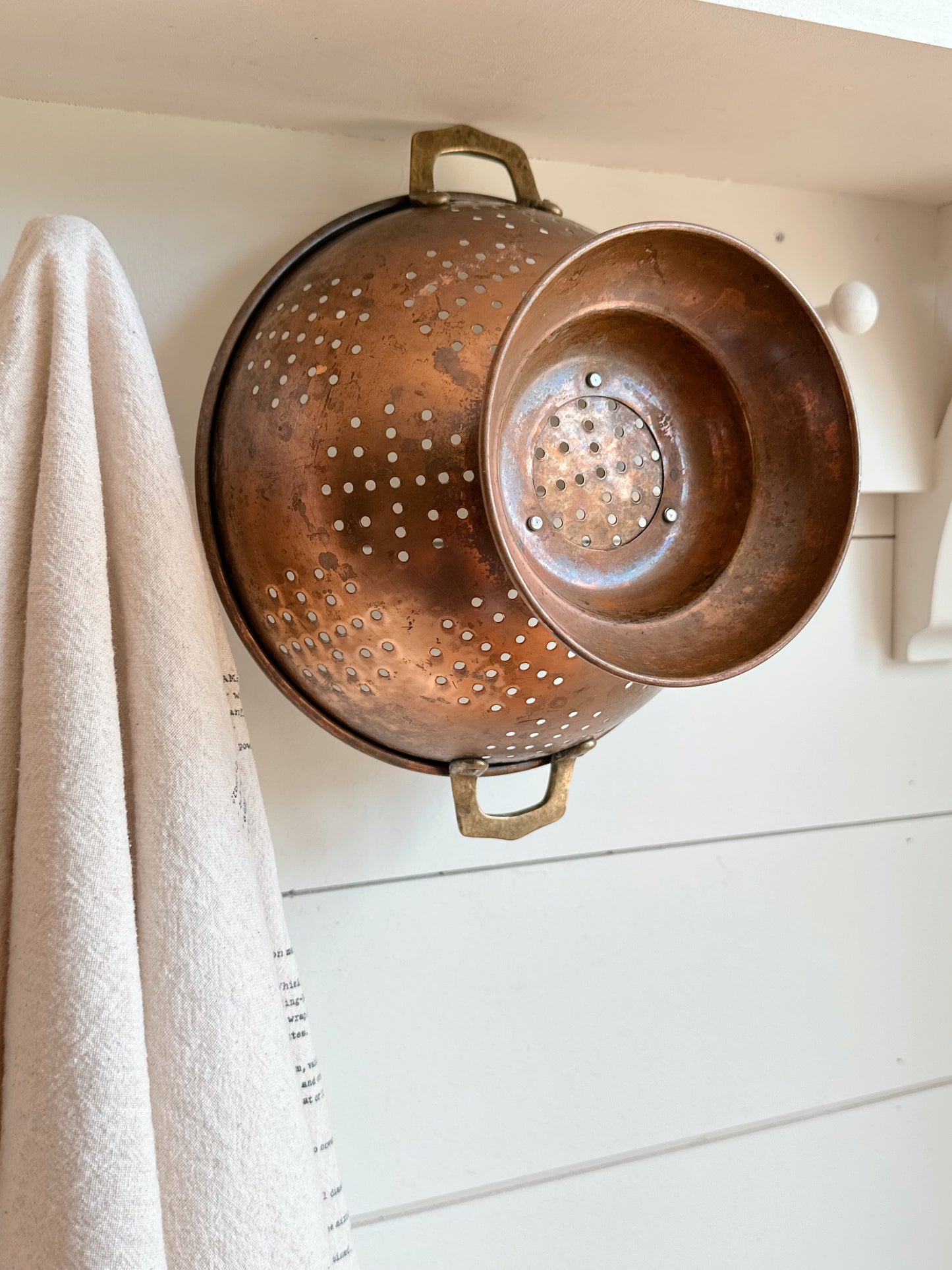 Vintage Copper Colander