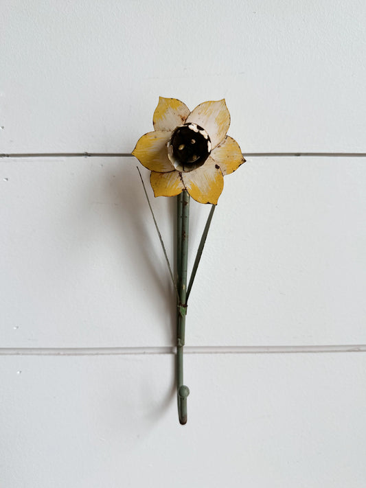 Found Chippy Daffodil Wall Hook