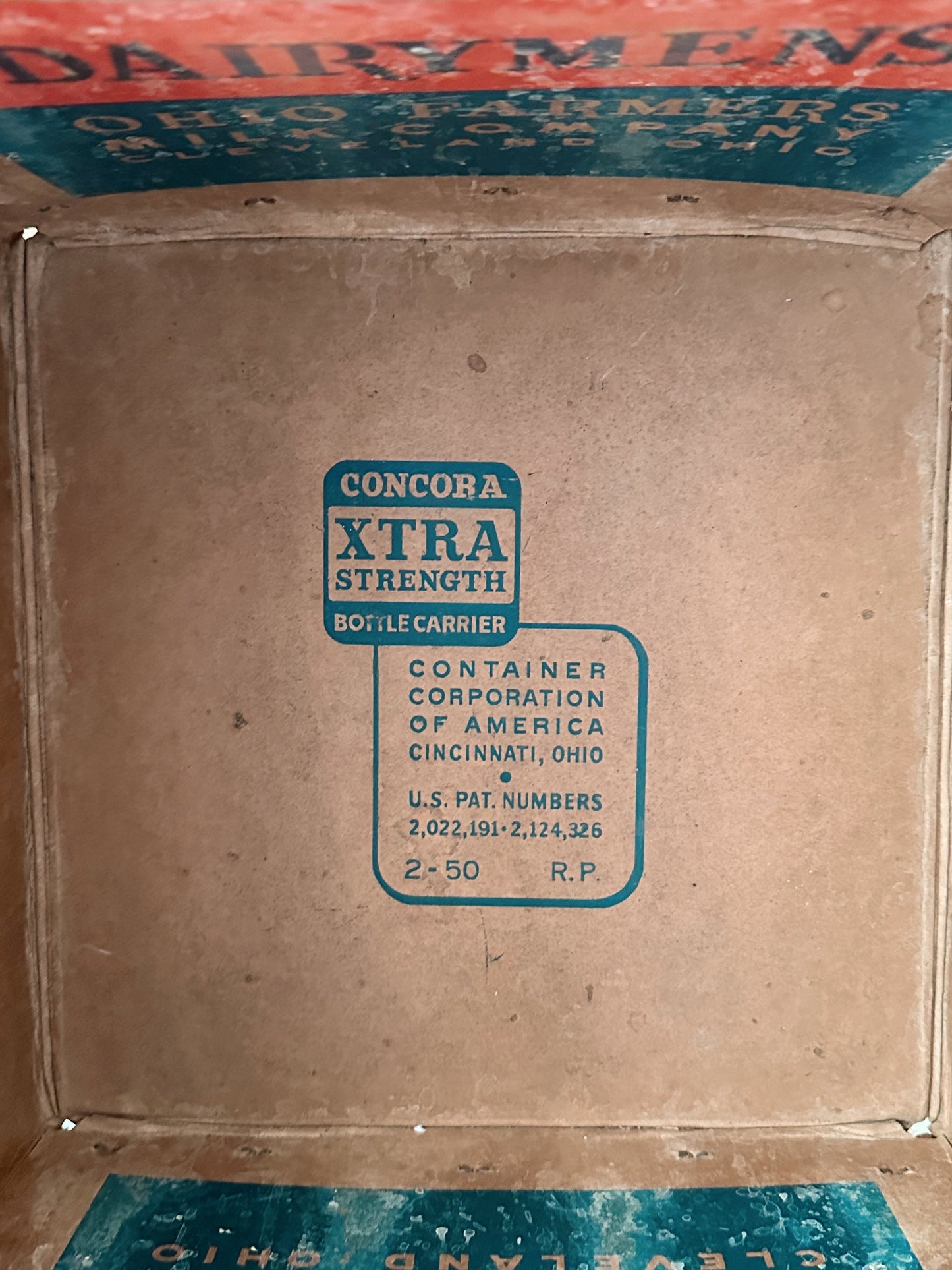 Vintage Dairy Box, Dairymen’s Ohio Farmers Milk