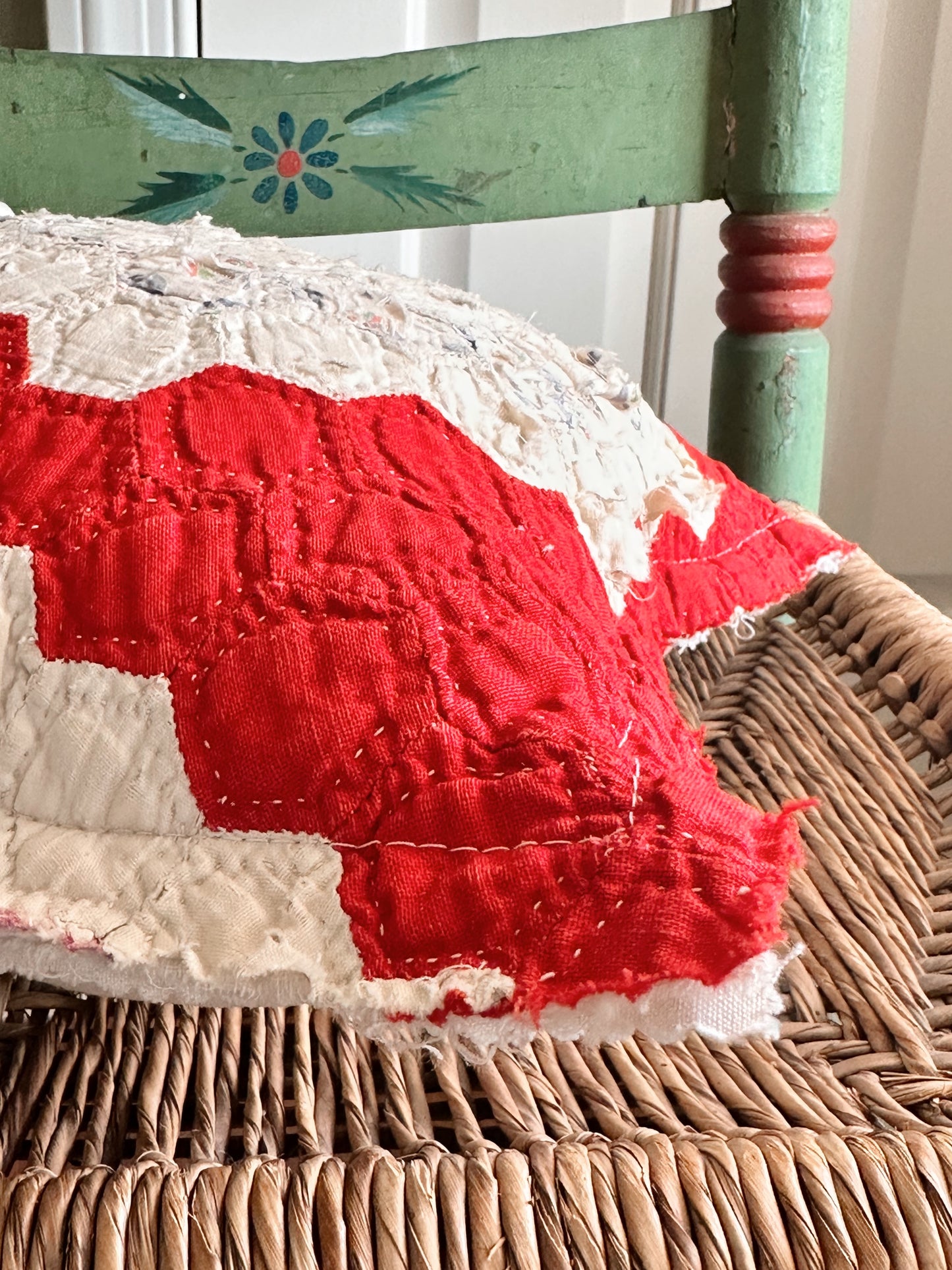 Hand Made Vintage Quilt Pillow