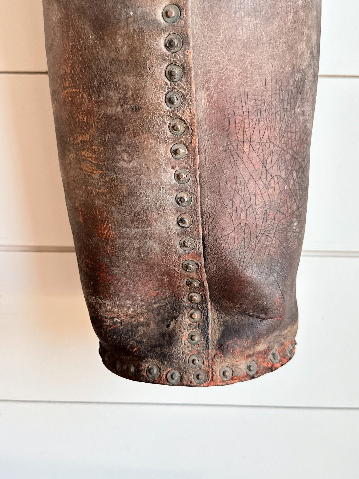 Early Antique Leather Water Pail