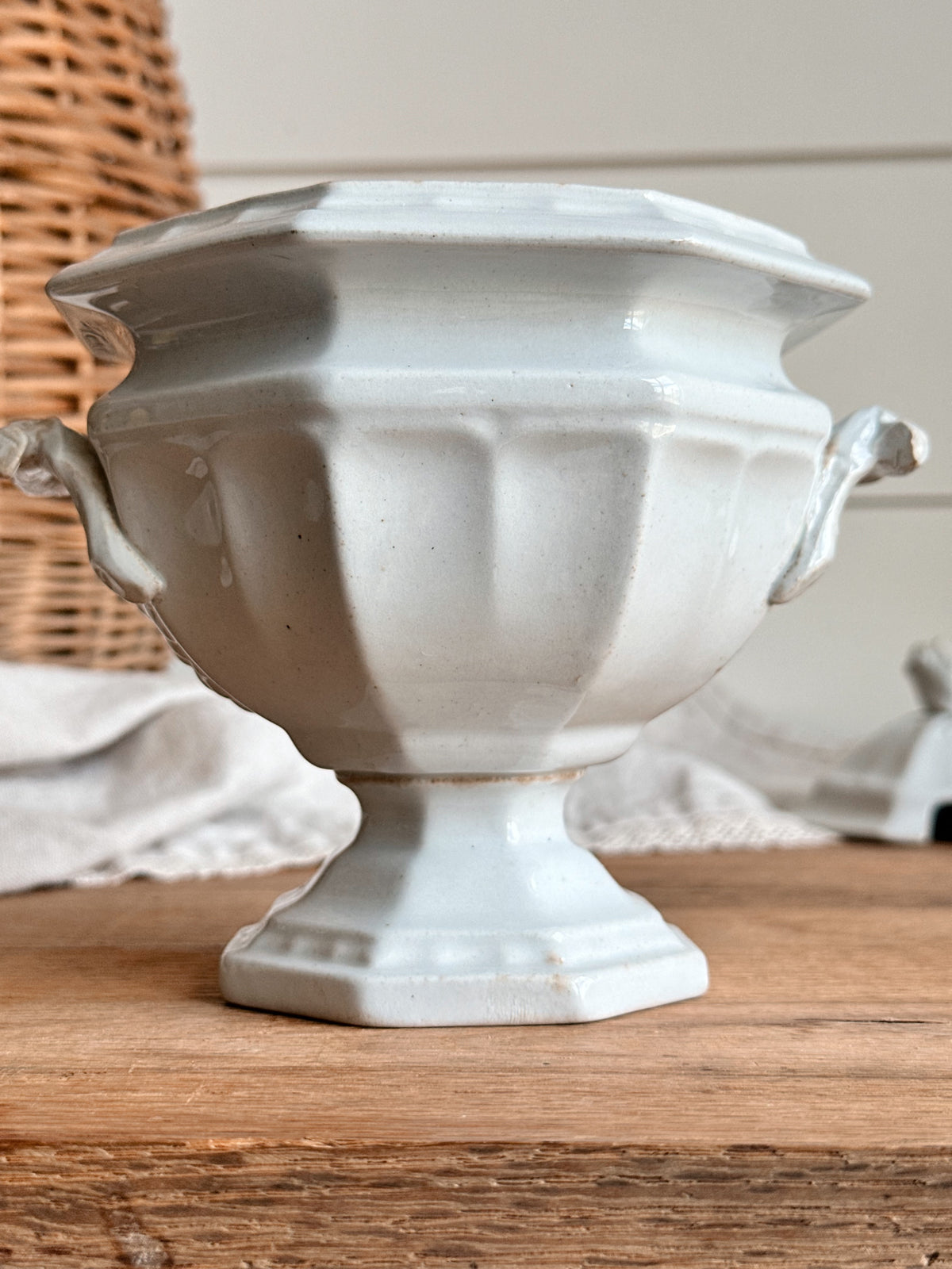 Antique Ironstone Sauce Tureen