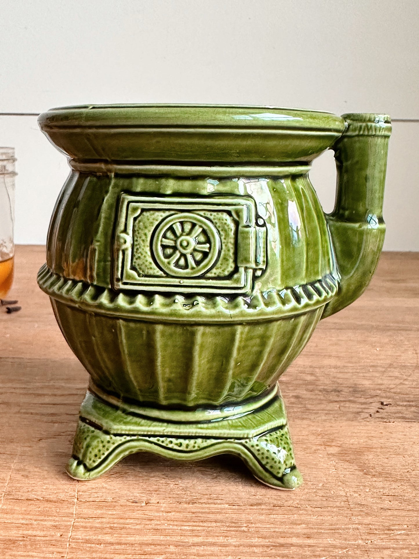 Spiced Honey - Vintage Porcelain Pot Belly Stove