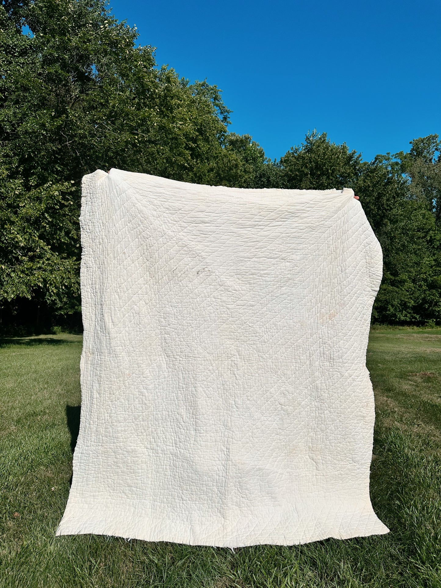 1930s Hand Stitched Patchwork Quilt