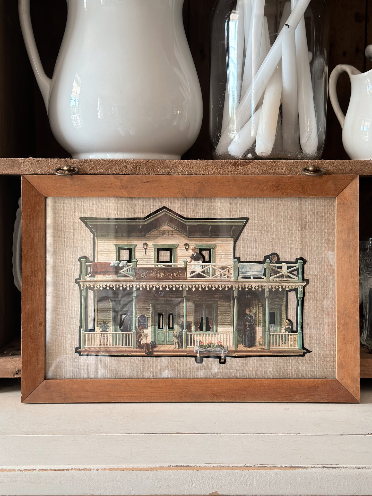 Vintage Framed Hotel Cutout