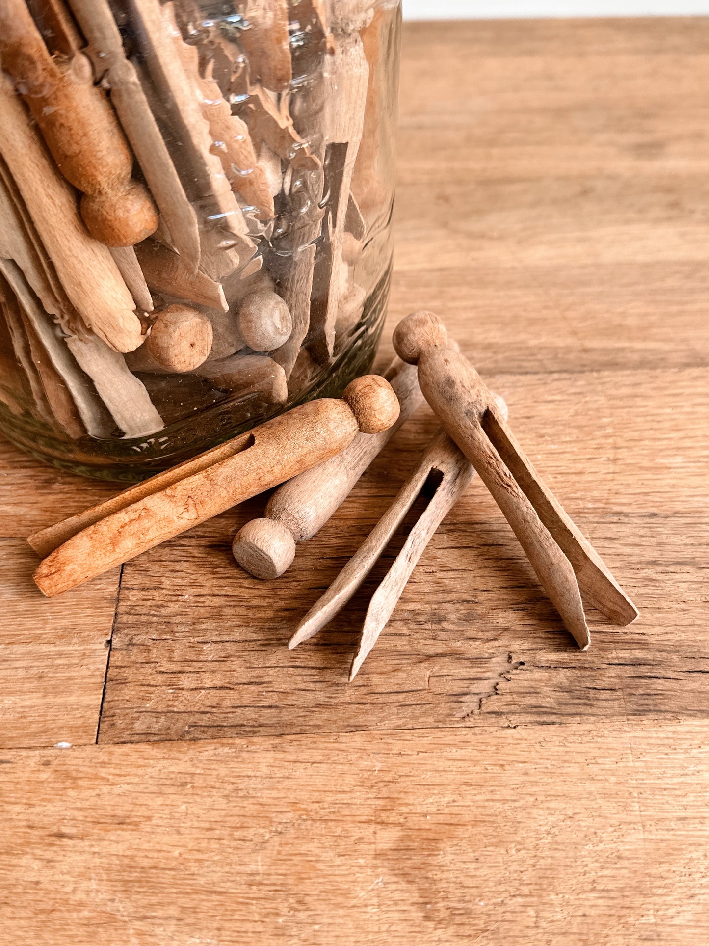 Vintage Vlasic Jar & Clothespins