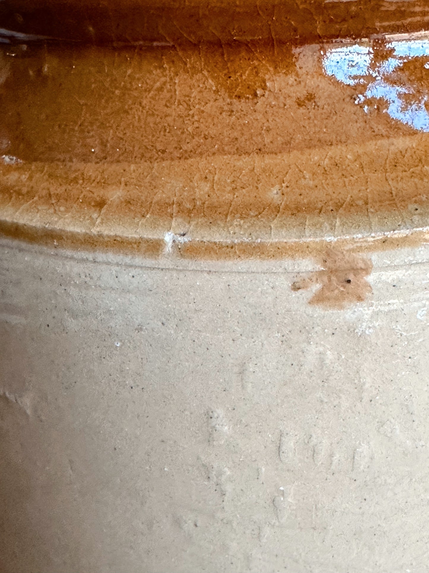 Two Toned Vintage Pantry Crock