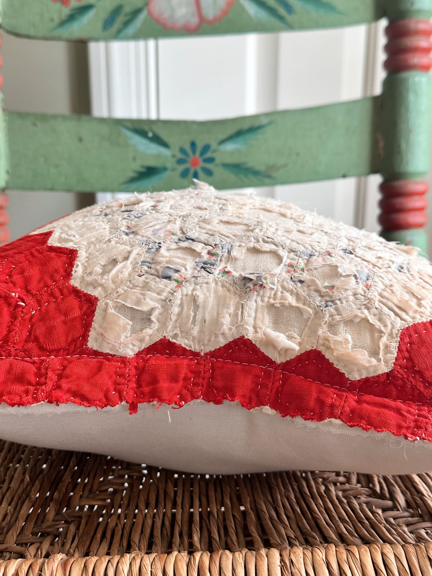 Hand Made Vintage Quilt Pillow
