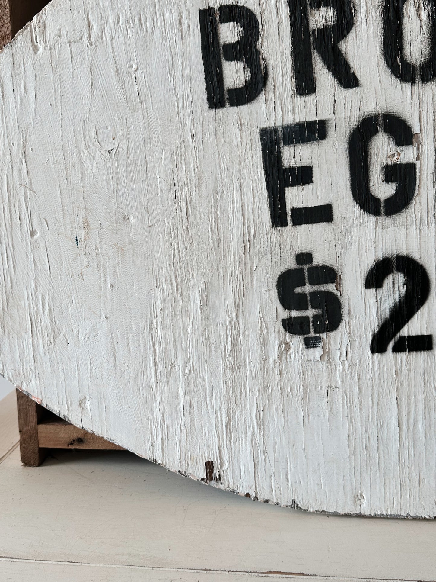 Authentic Old Double Sided Egg Sign