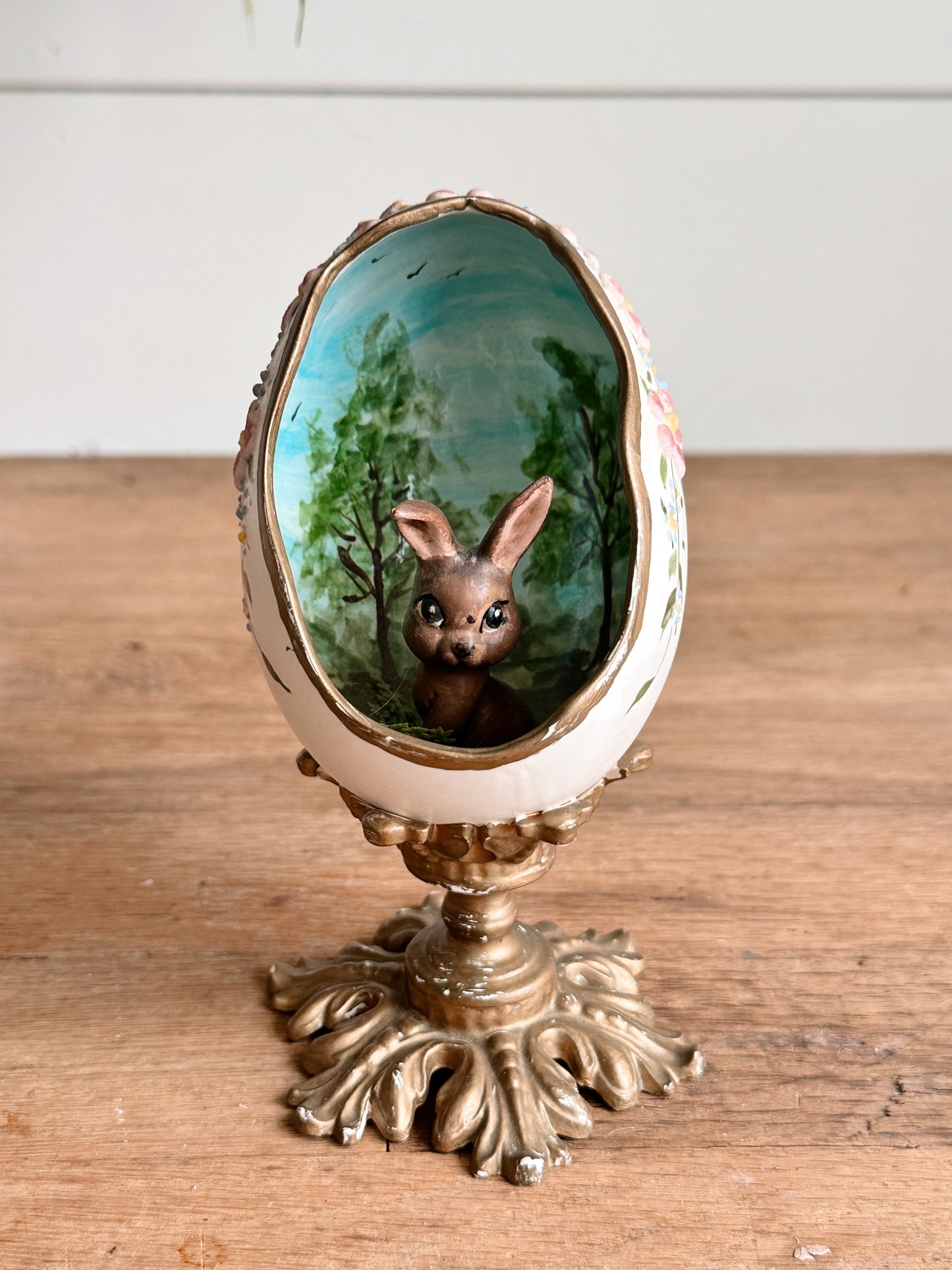 Beautiful Vintage Egg on a Pedestal