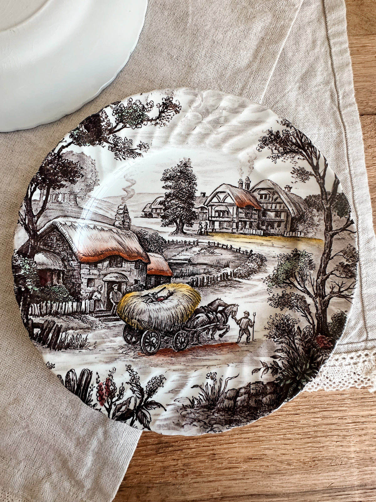 Collection of Four Ridgway Staffordshire Transferware Plates