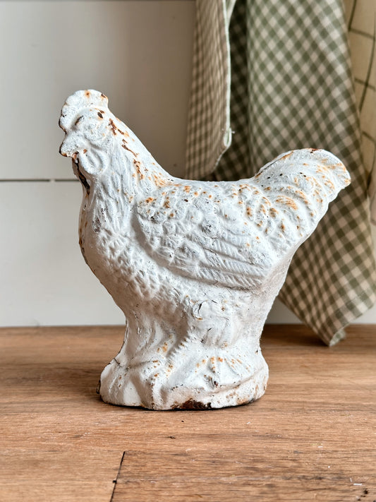 Chippy Vintage Cast Iron Rooster