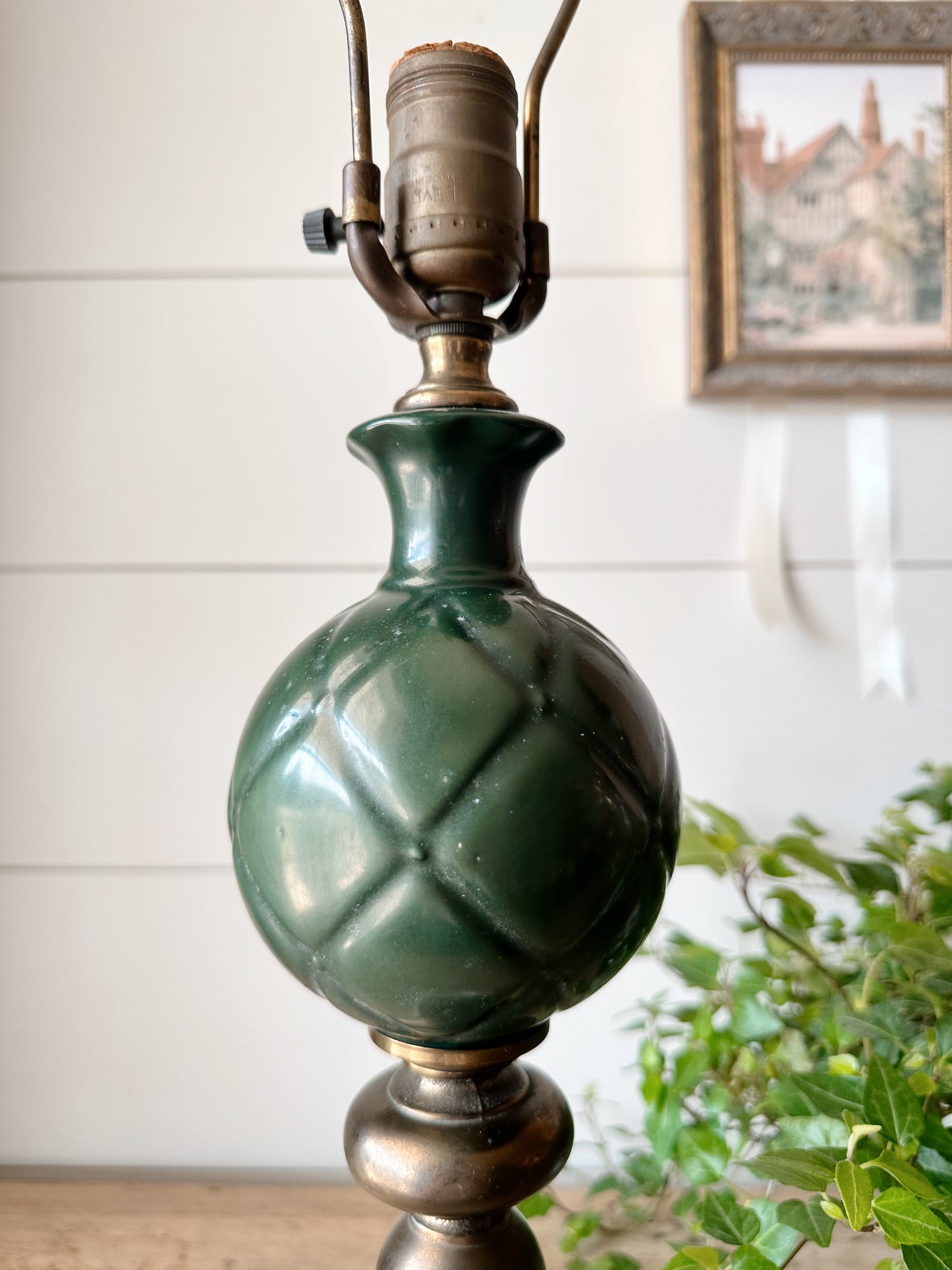 Vintage Hand Painted Lamp