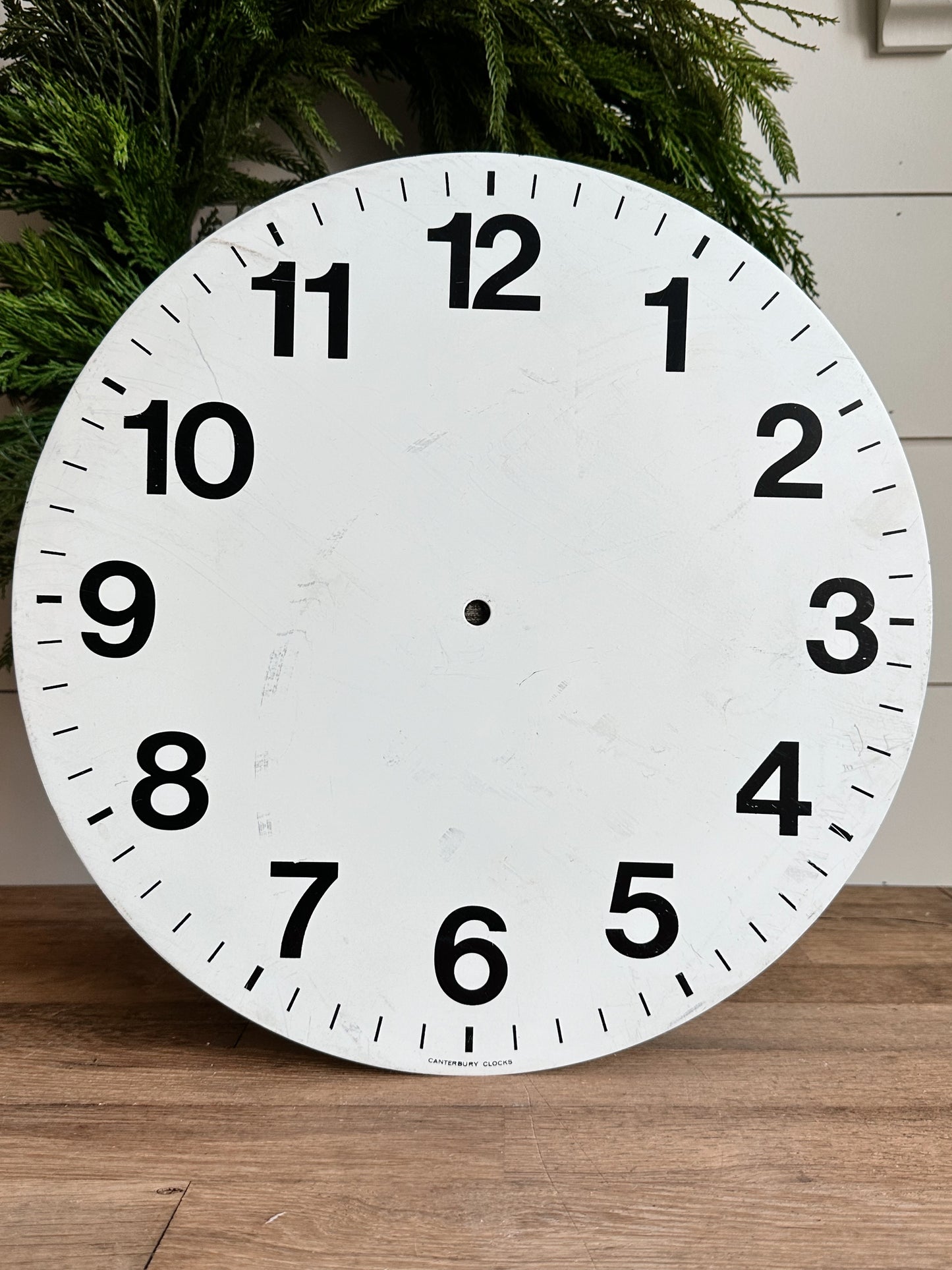 Large Vintage Canterbury Clock Face