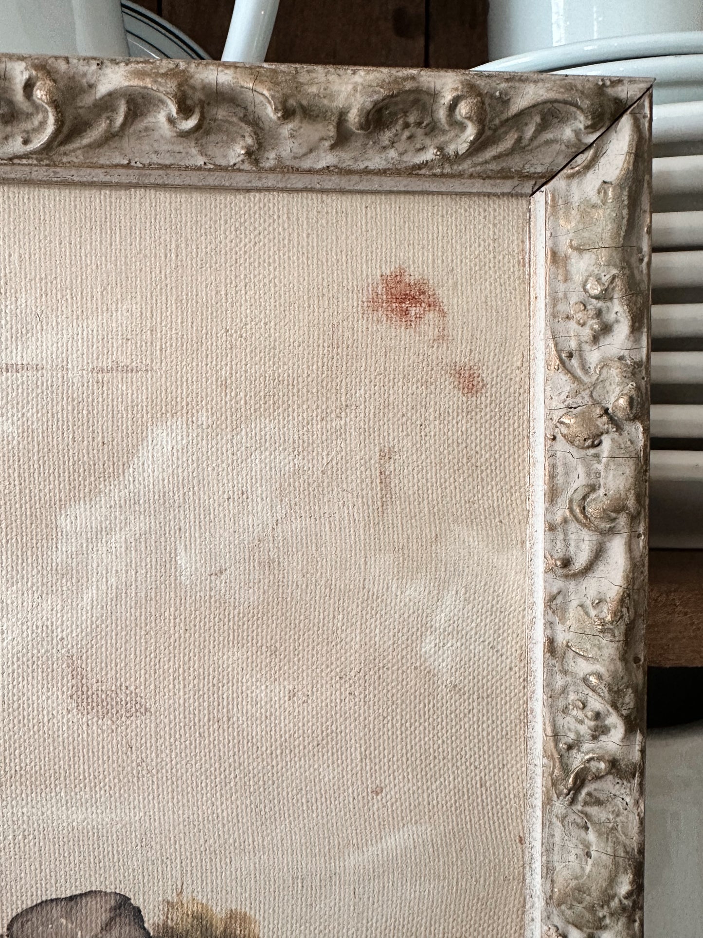 Vintage Signed Painting on Canvas