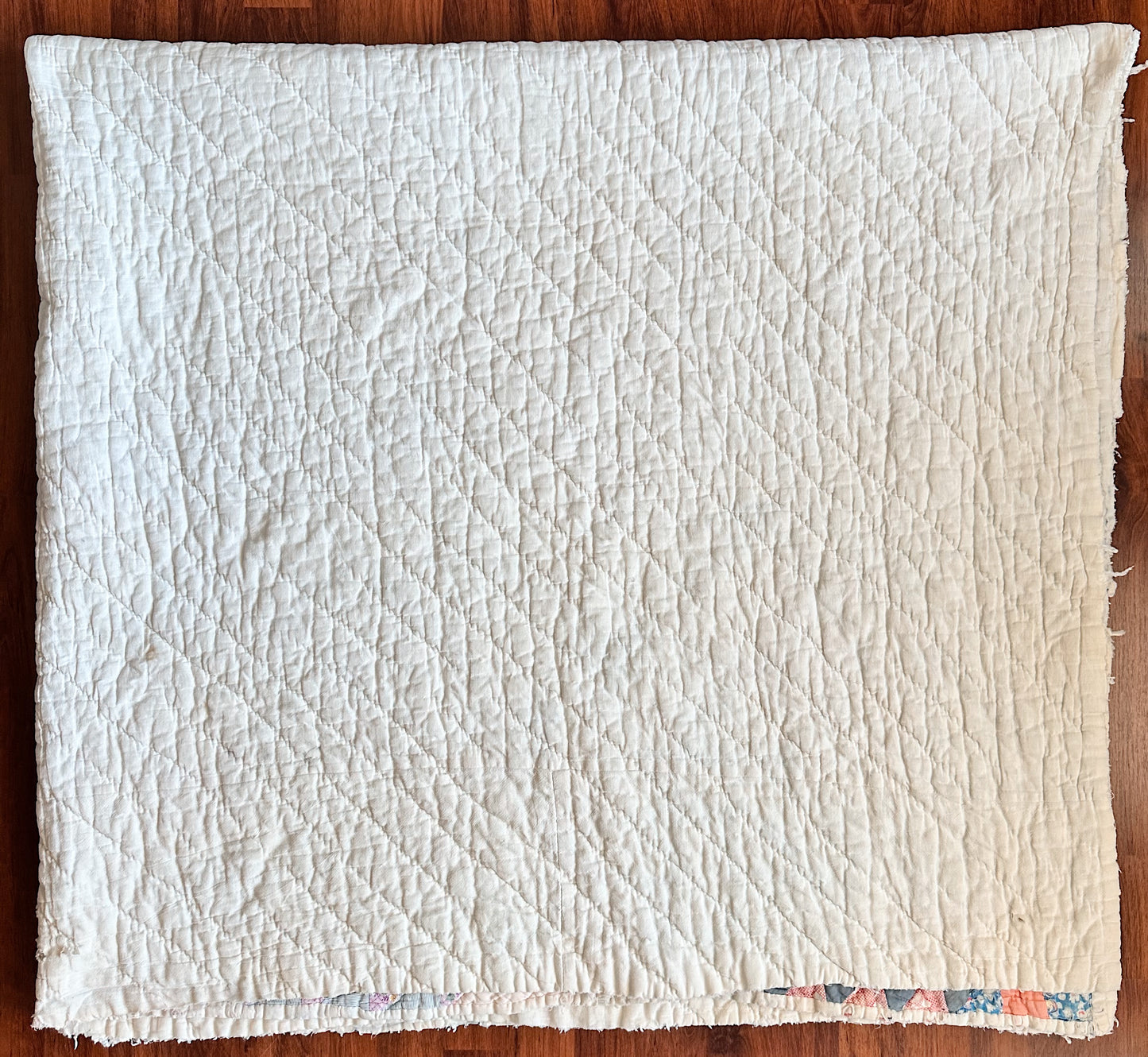 1930s Hand Stitched Patchwork Quilt