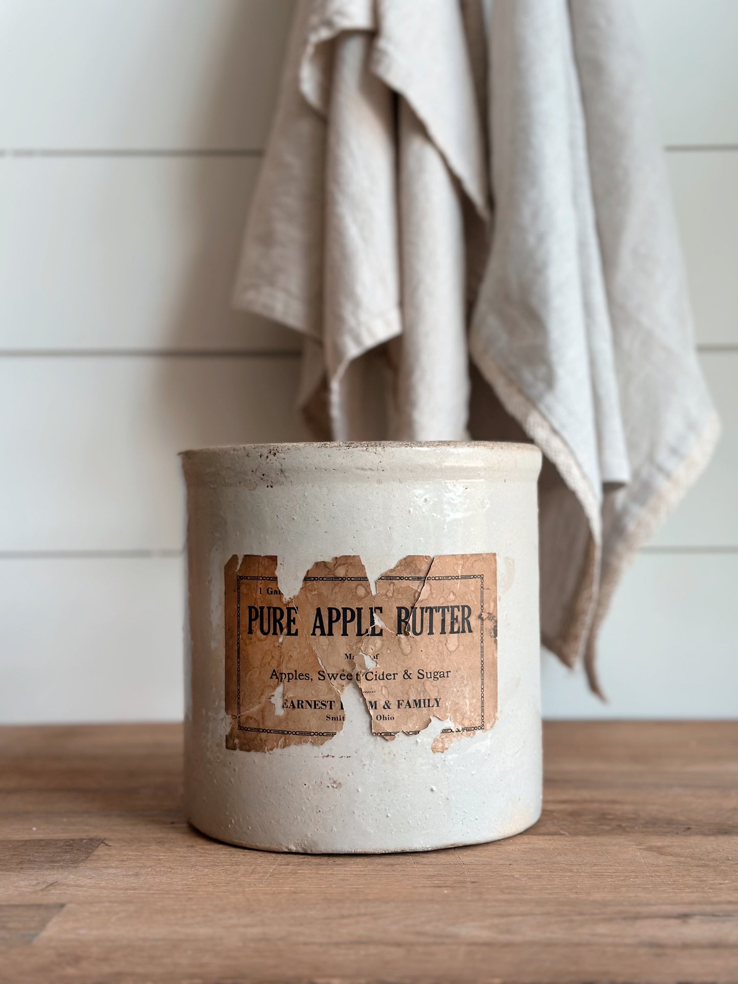 Vintage Apple Butter Crock
