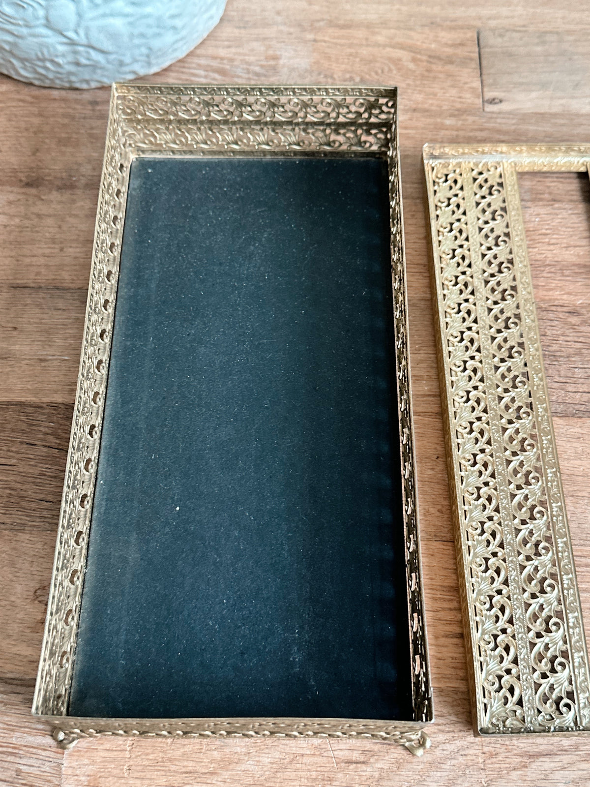 Vintage Brass Tissue Holder