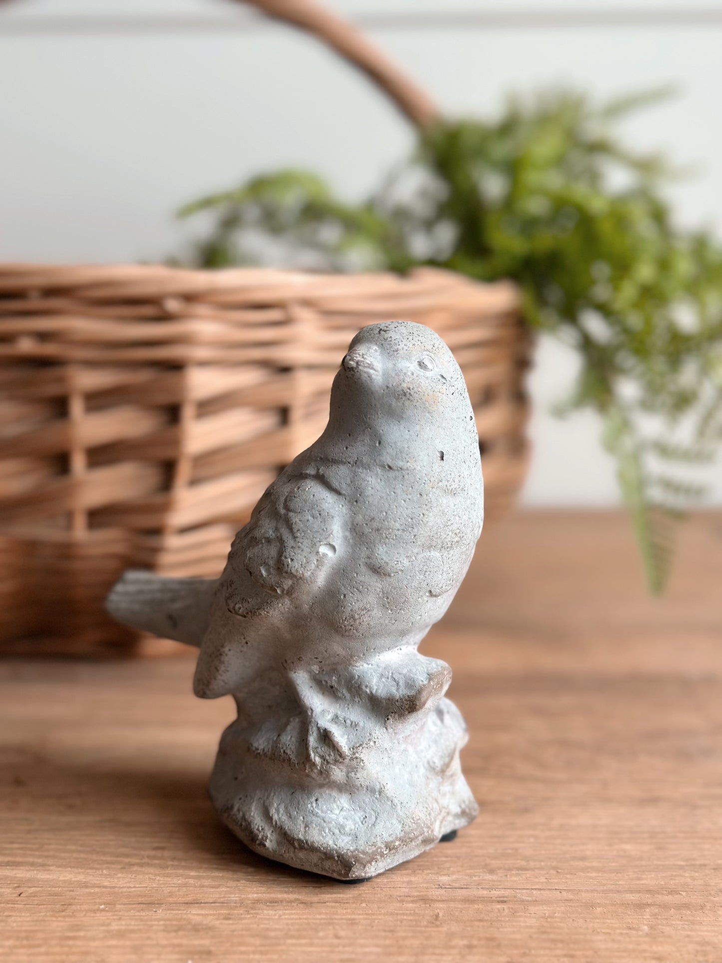 Cement Birdie Statue