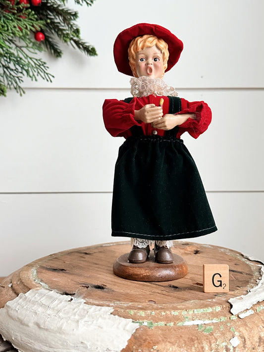 Vintage Victorian Style Caroler