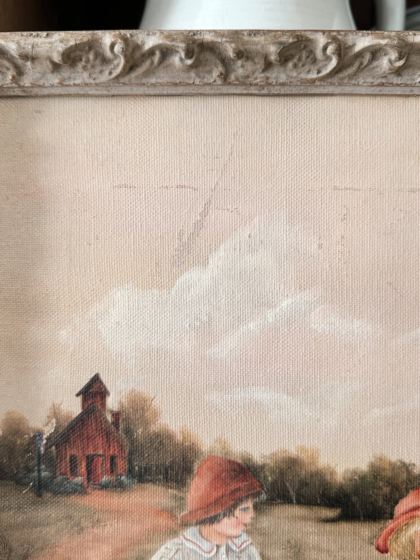 Vintage Signed Painting on Canvas