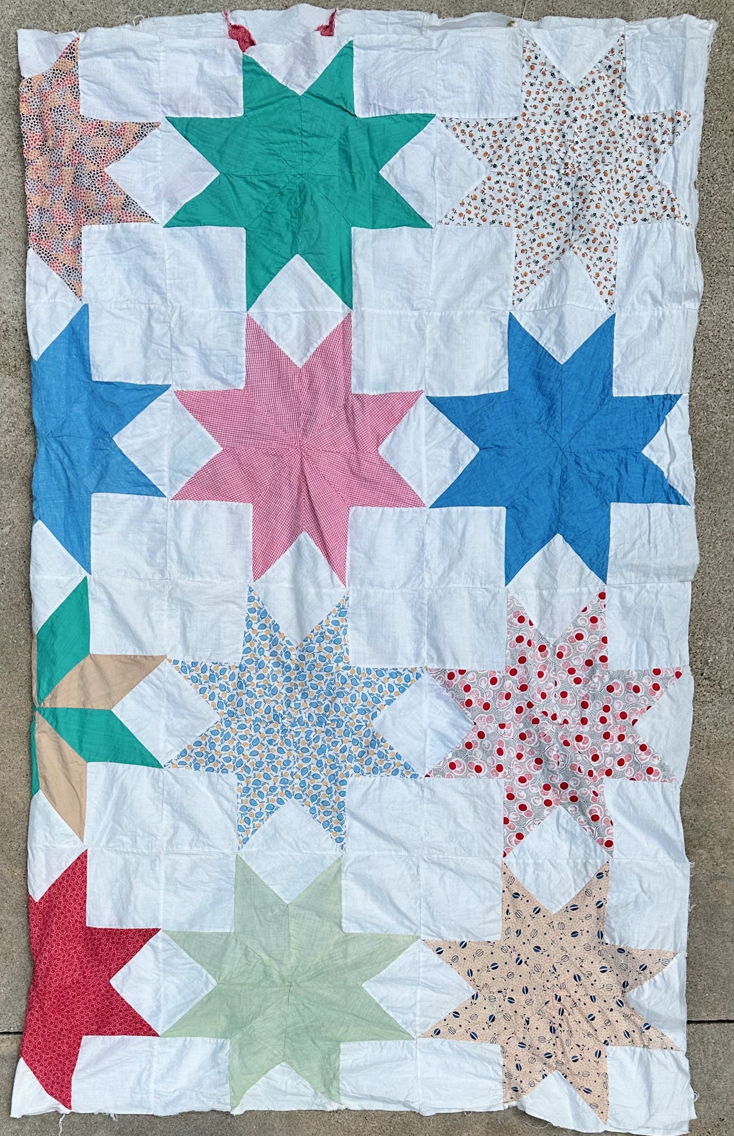 Vintage Star Quilt Top