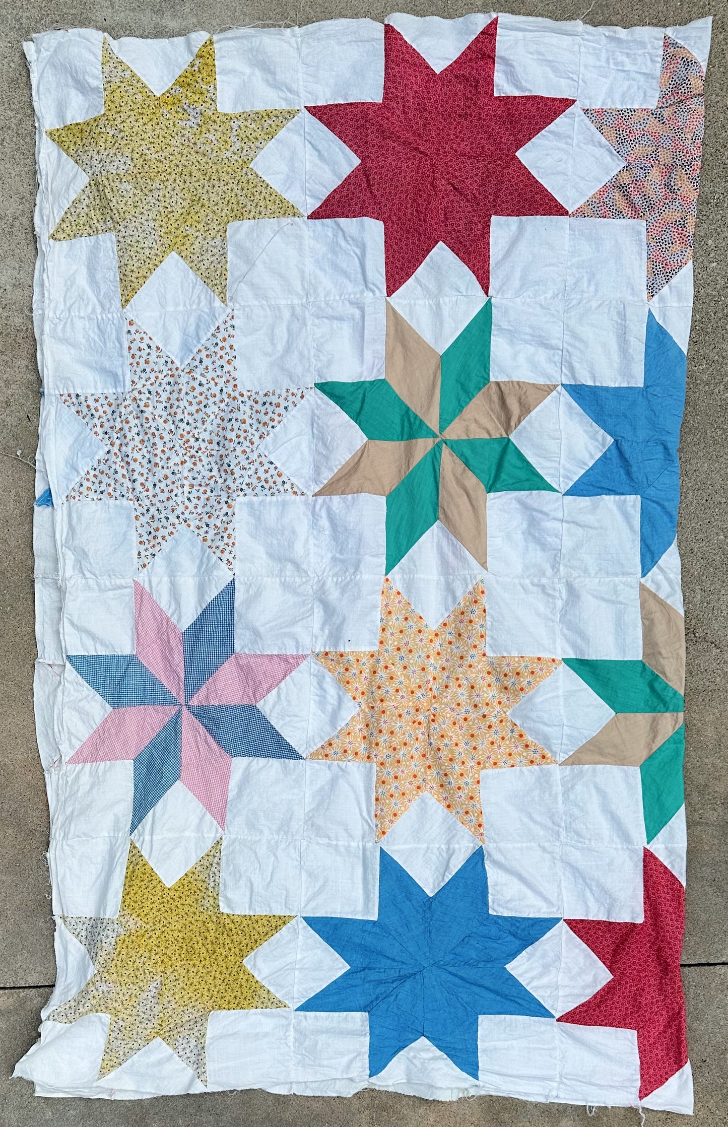 Vintage Star Quilt Top