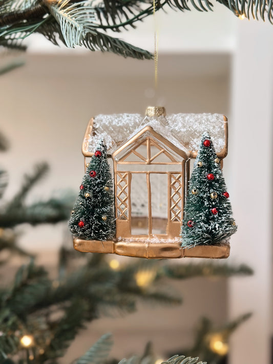 Glass Greenhouse Ornament